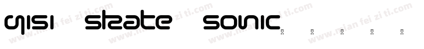 qisi skate sonic字体字体转换
